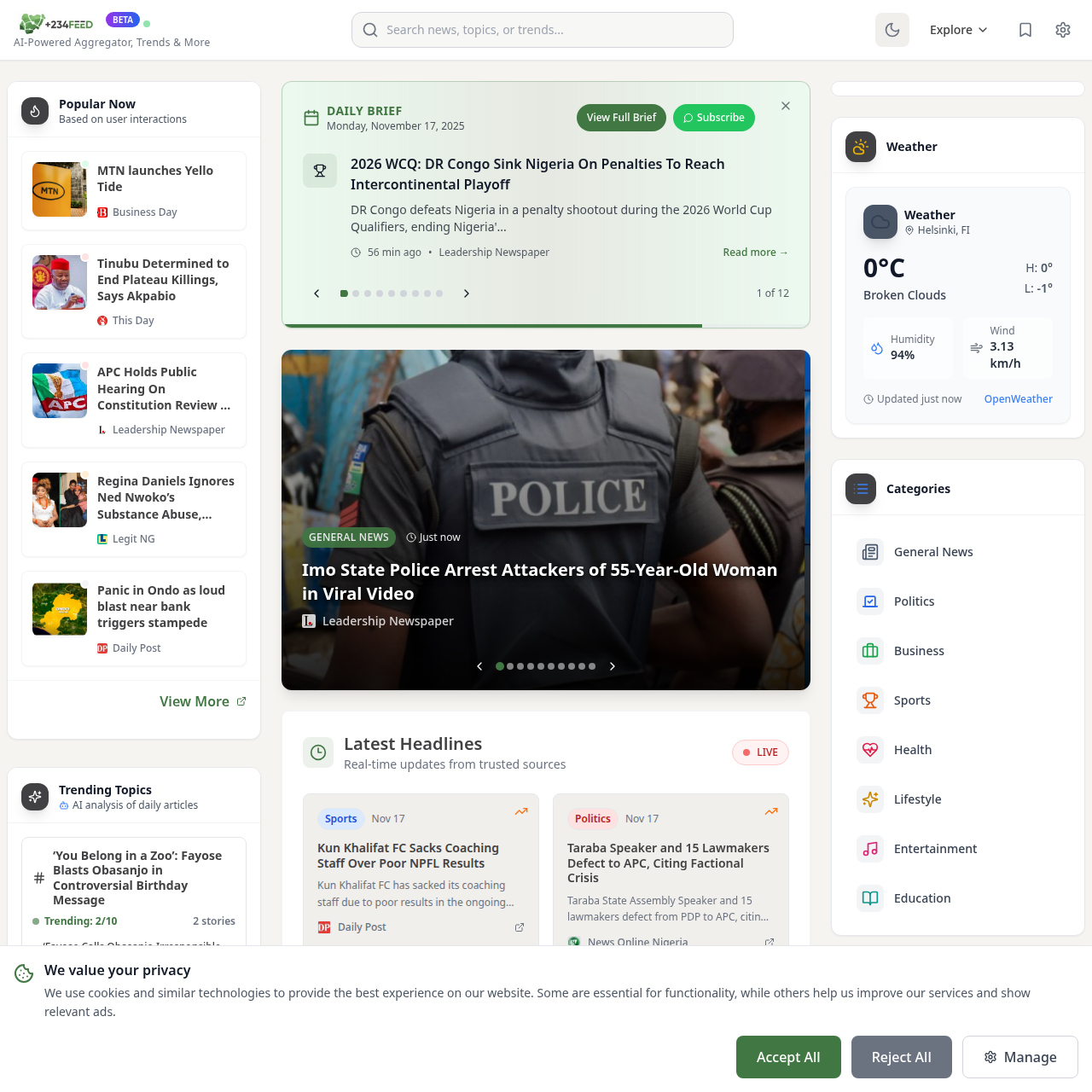 News Aggregator Platform